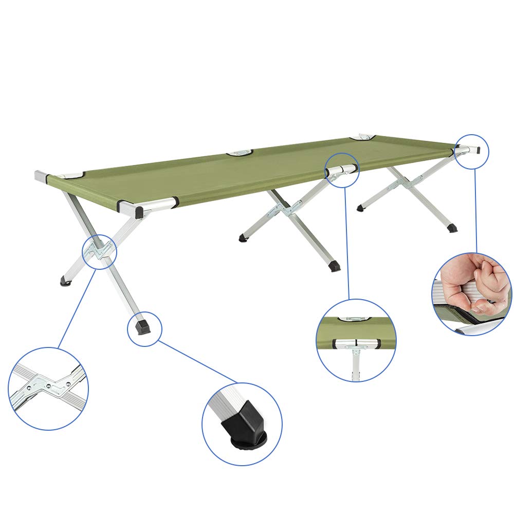 Folding Camping Cot with Carry Bag I494178