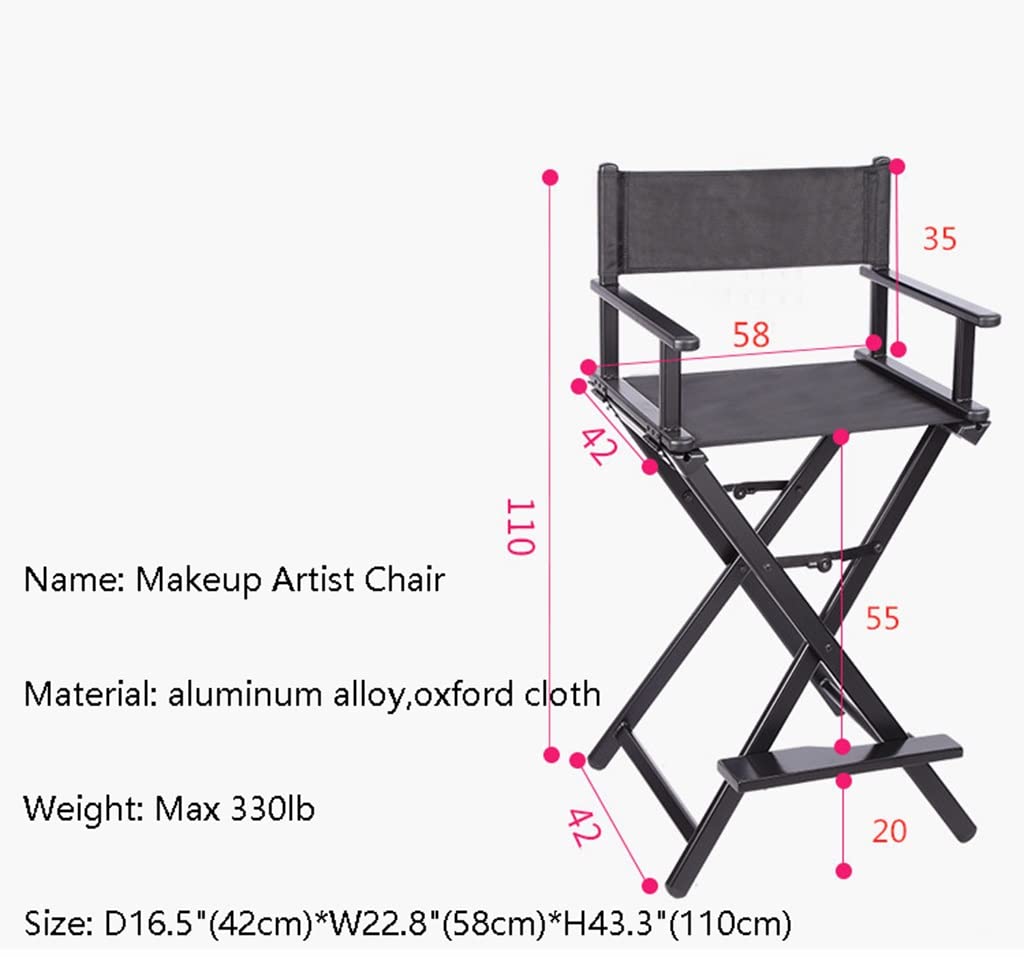 Portable Aluminum Folding Makeup Chair U401344