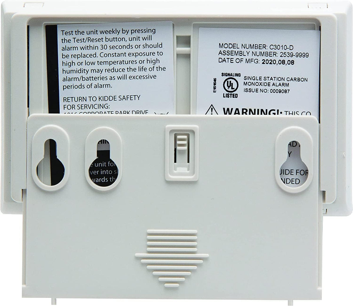 Carbon Monoxide Detector with 10-Year Battery, Digital Display, 2 Pack K392861