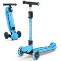 Light Up 3 Wheel Folding Kids Scooter with Adjustable Height Y85434