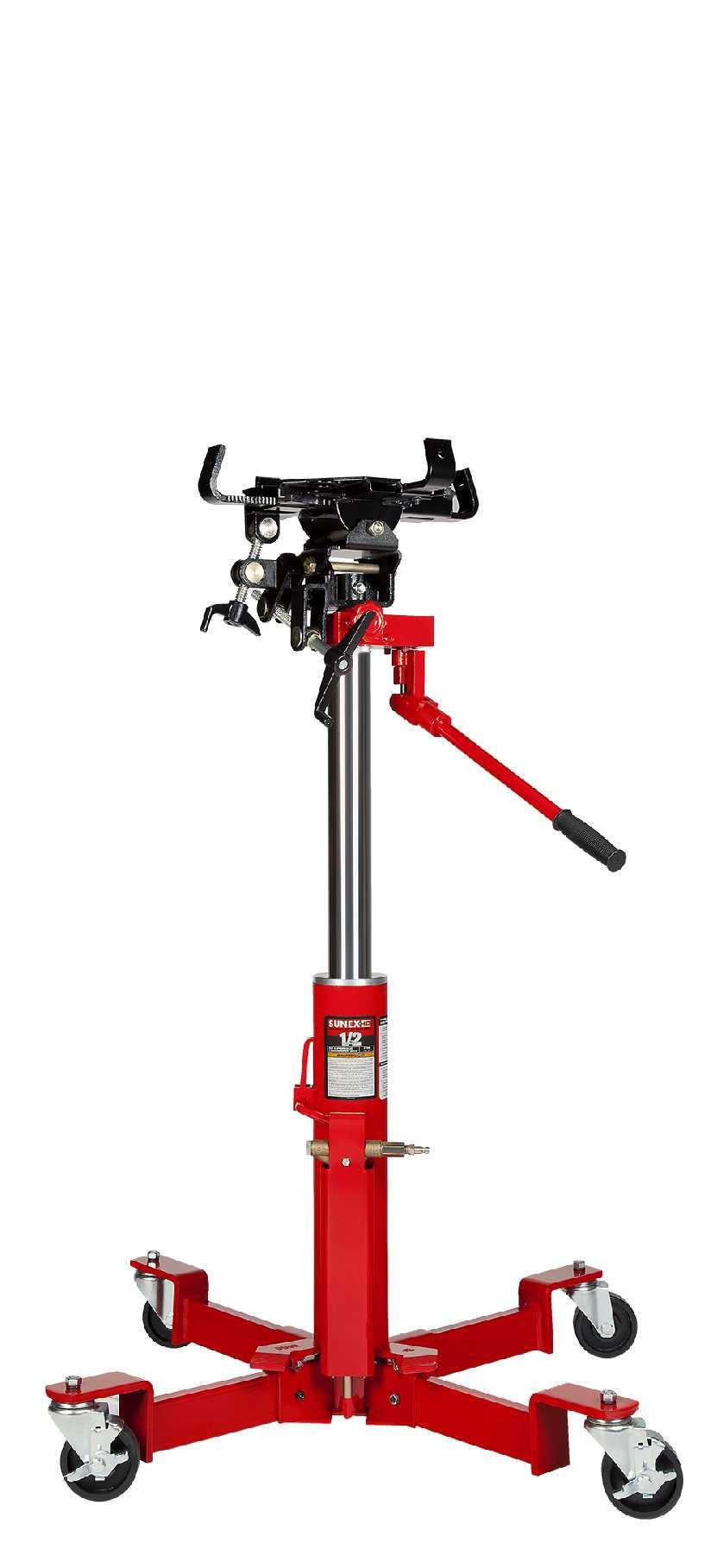 1000-Pound Air and Hydraulic Telescopic Transmission Jack and 1700 Peak Amp 12 Volt Jump Starter V846