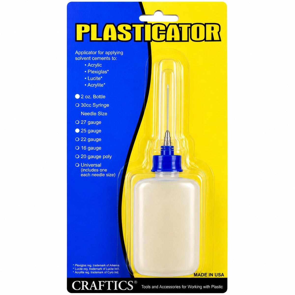 2oz Plastic Bottle with Metal Needle D634666