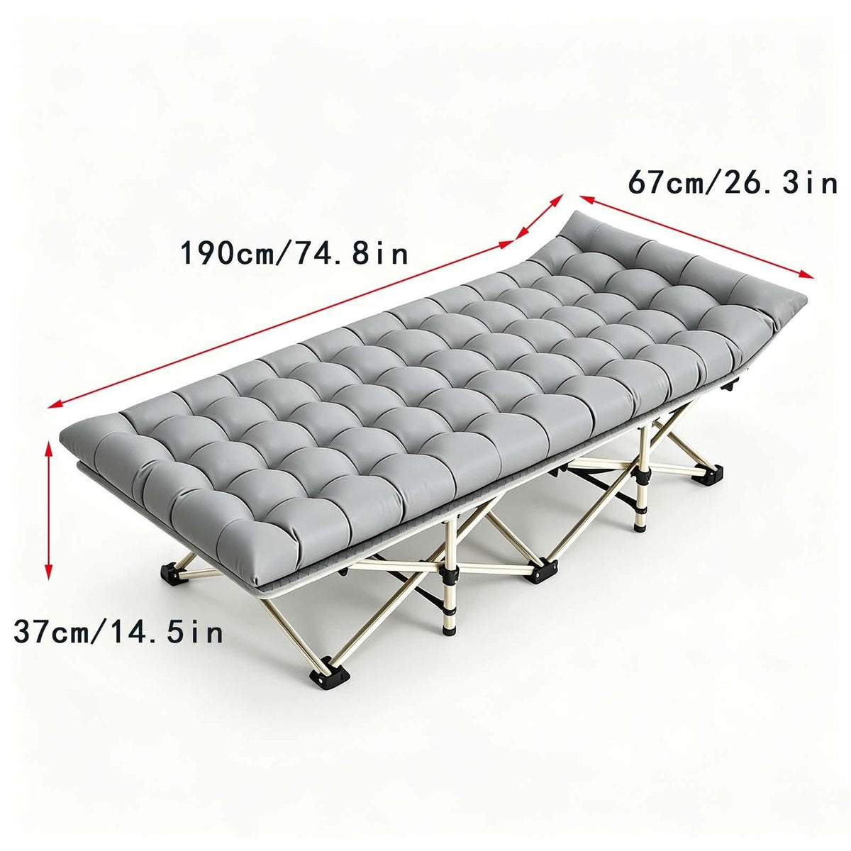 Foldable Sleeping Cot with Pad A886153