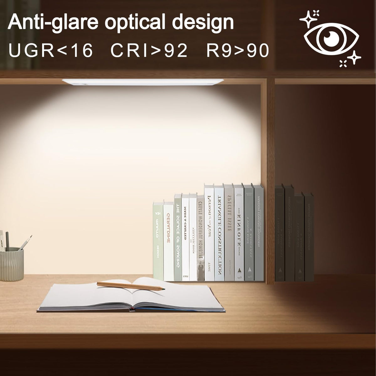 2 Packs Under Cabinet Lighting, 24in 18W Dimmable LED Light, 5 Color Temperature O246843