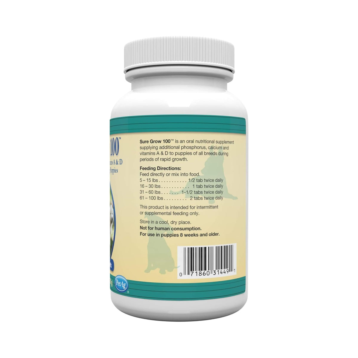 100 Chewable Tablets with Calcium, Phosphorus, and Vitamins A & D J797