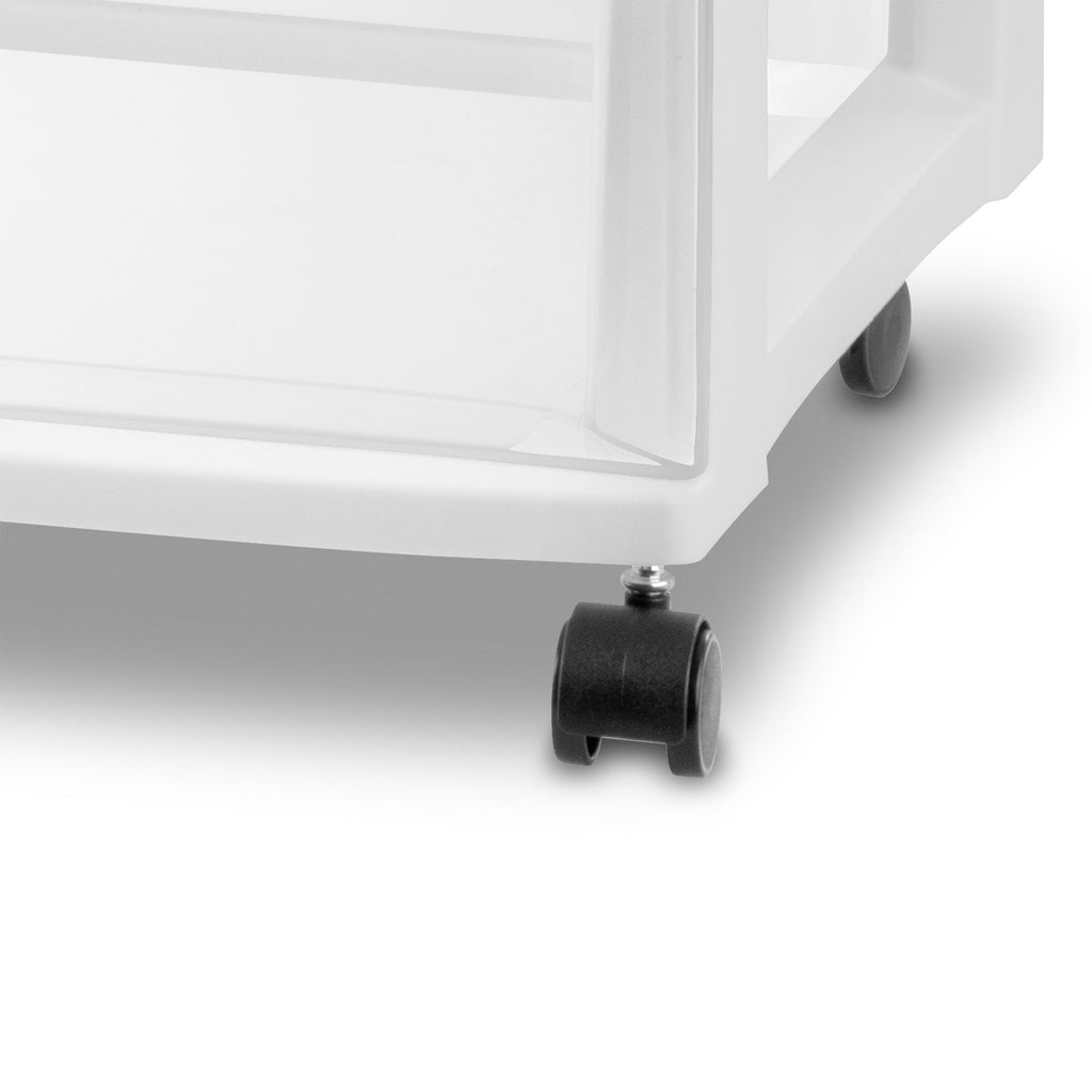 Wide 3 Drawer Plastic Rolling Storage Cart M16955