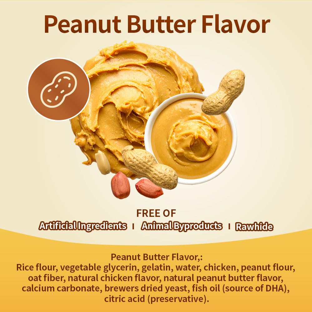 Peanut Butter Flavor Natural Puppy Chew Sticks 3.7oz C81568