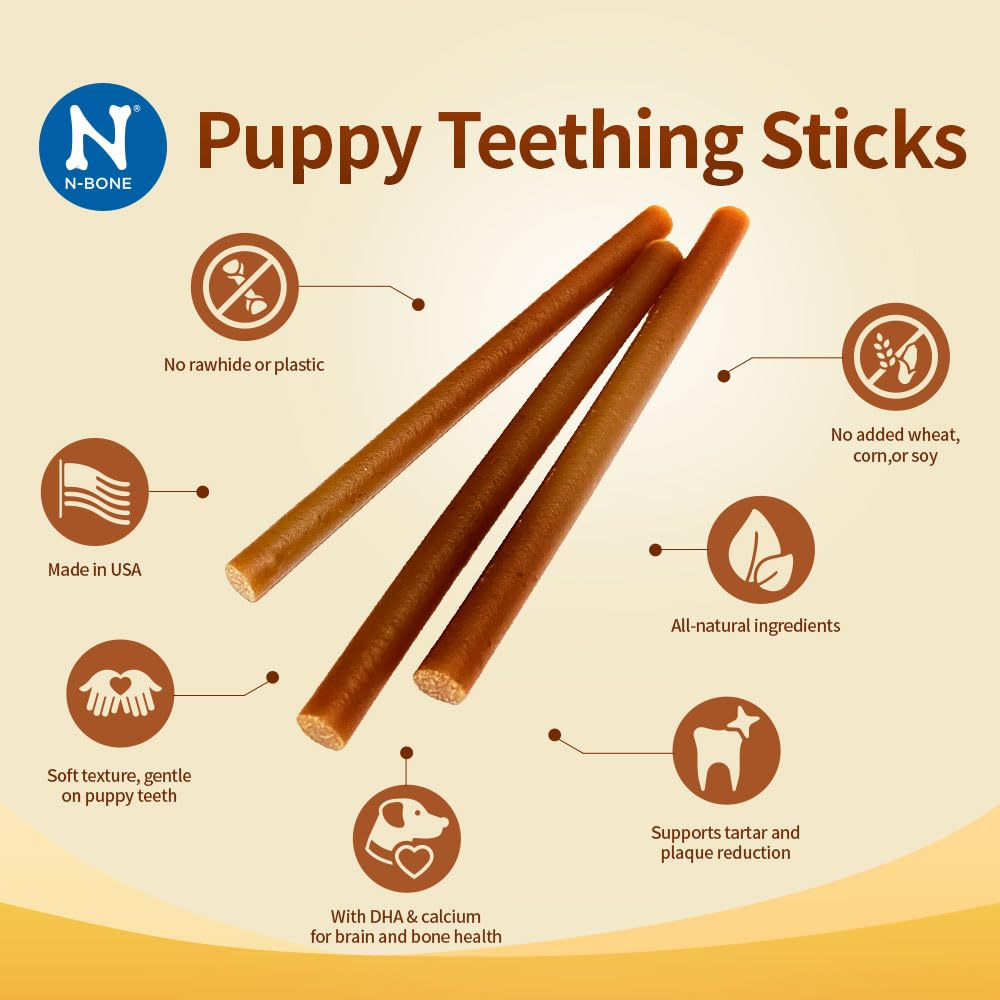 Peanut Butter Flavor Natural Puppy Chew Sticks 3.7oz C81568