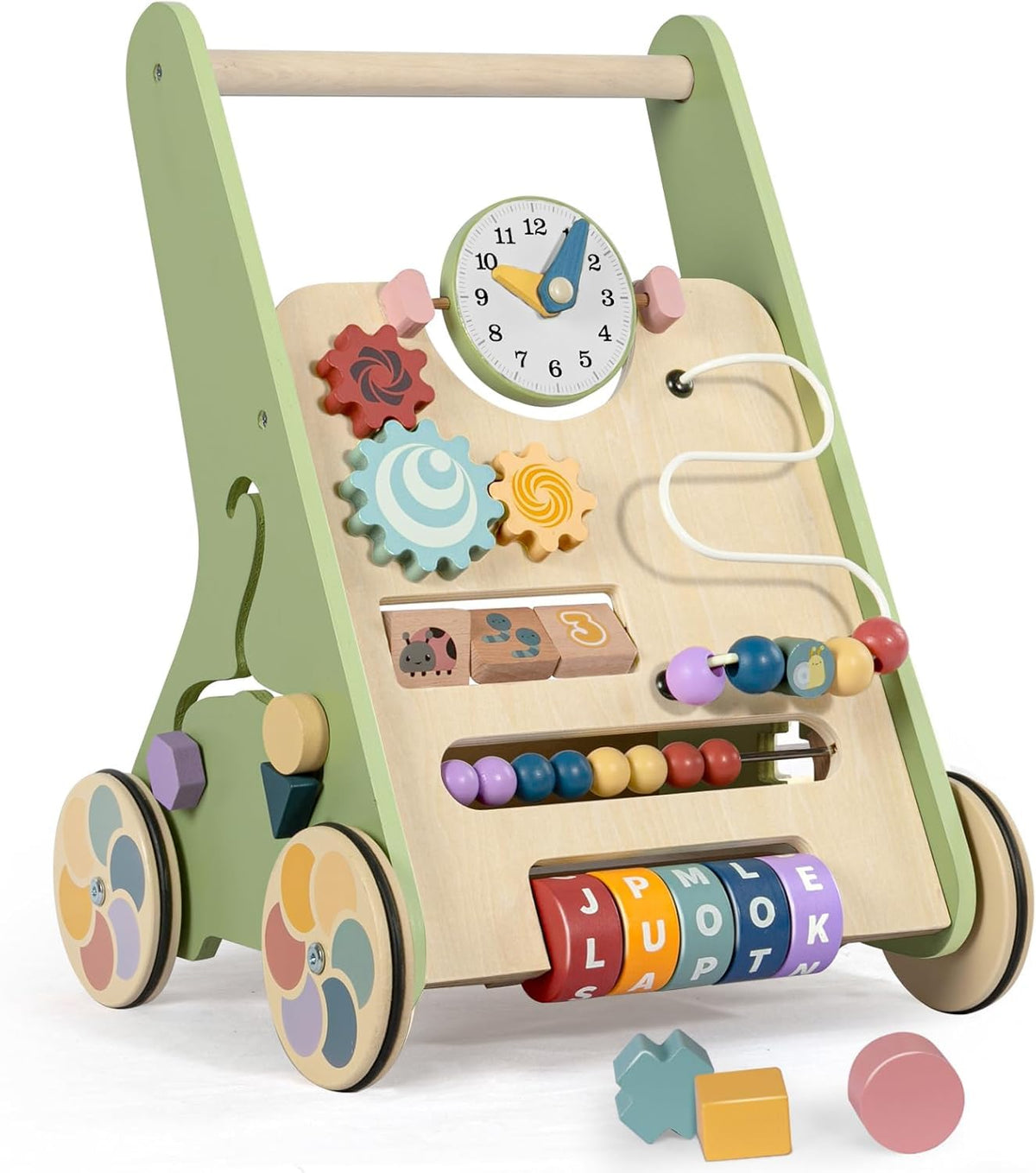 Wooden Push Walker with Wheels J31935