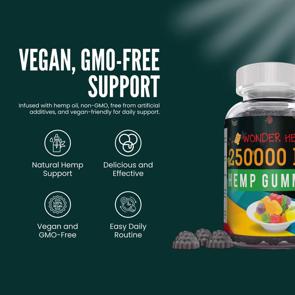 Hemp Gummies Supplement with Hemp Oil Extract R96059