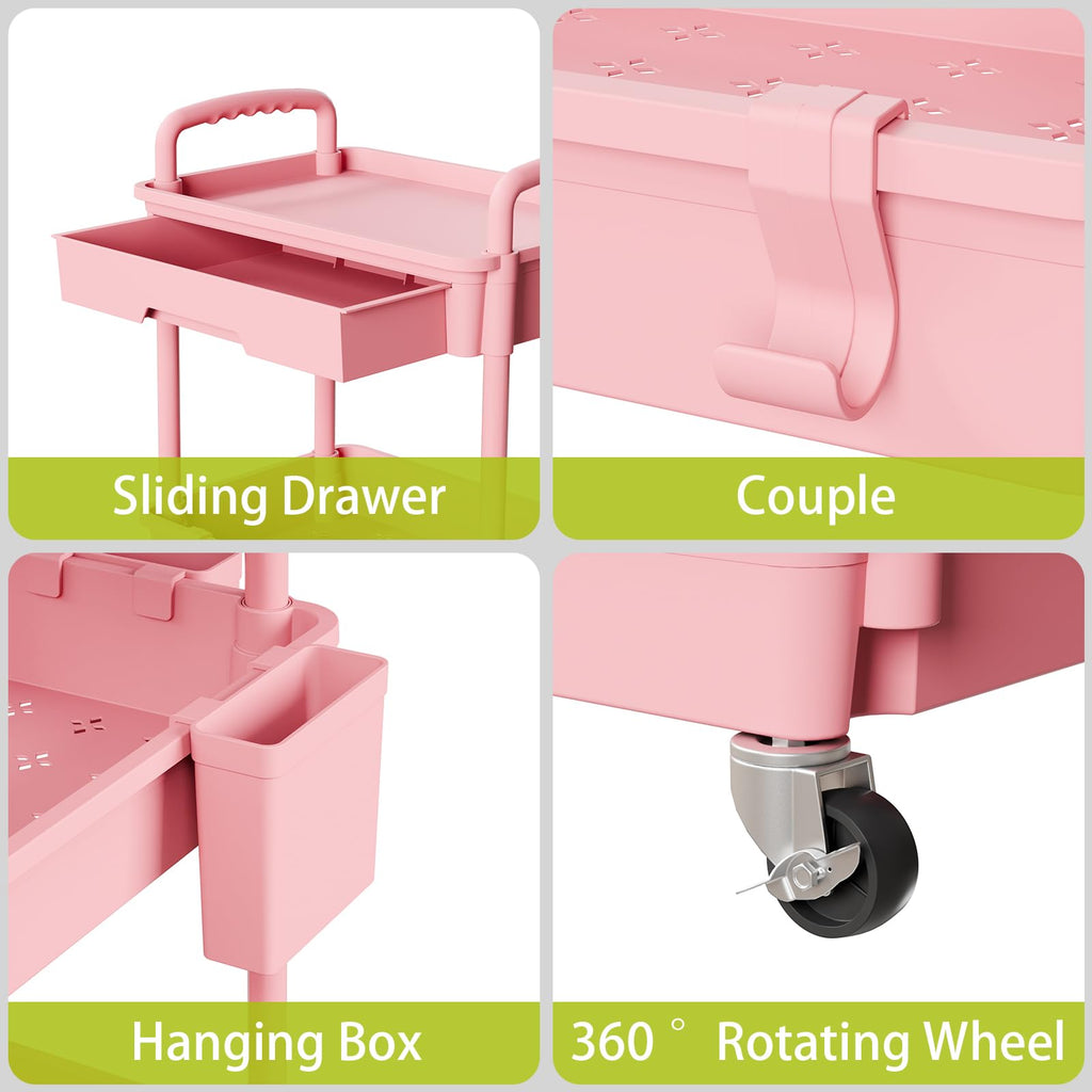 3 Tier Rolling Cart with Wheels N582