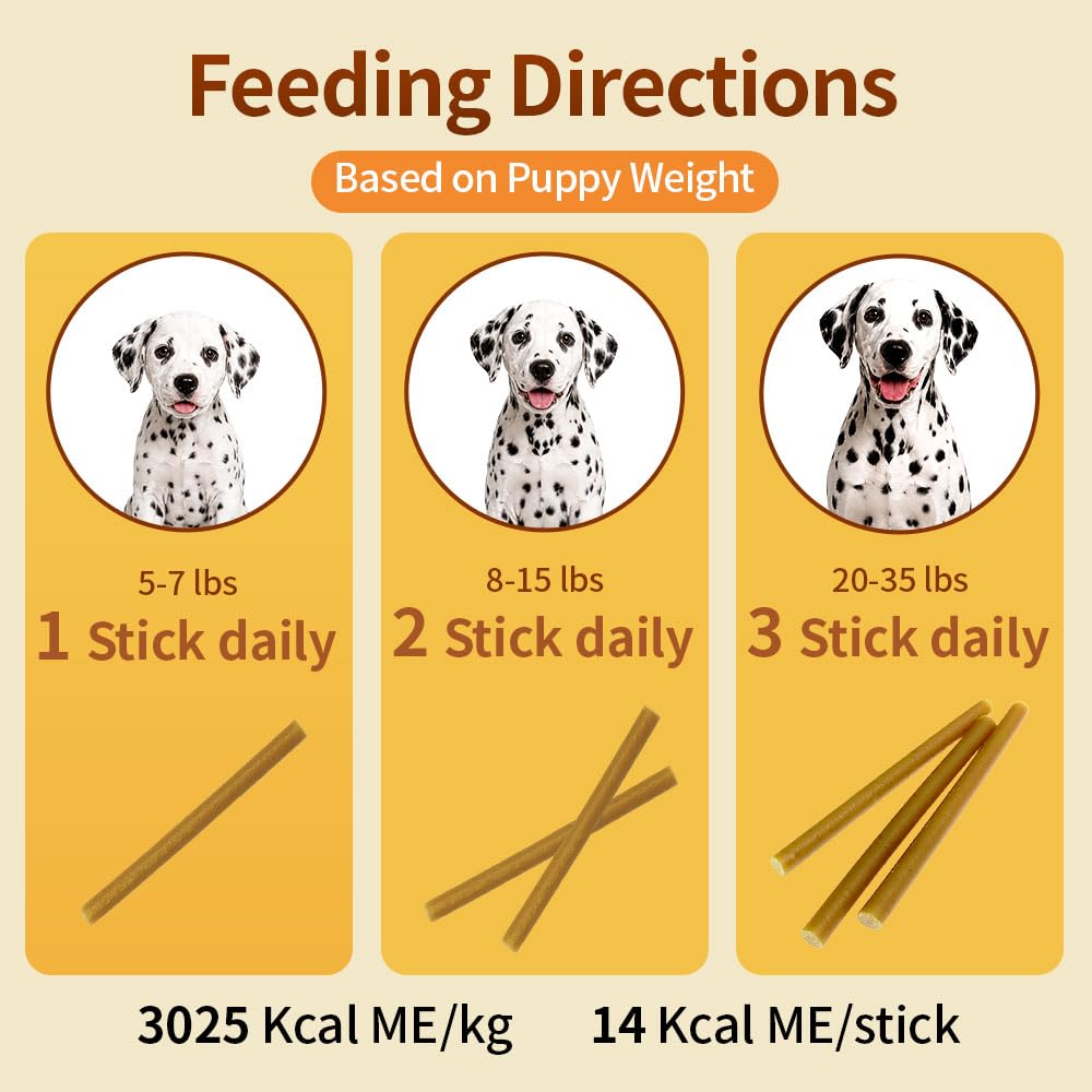 Peanut Butter Flavor Natural Puppy Chew Sticks 3.7oz C81568