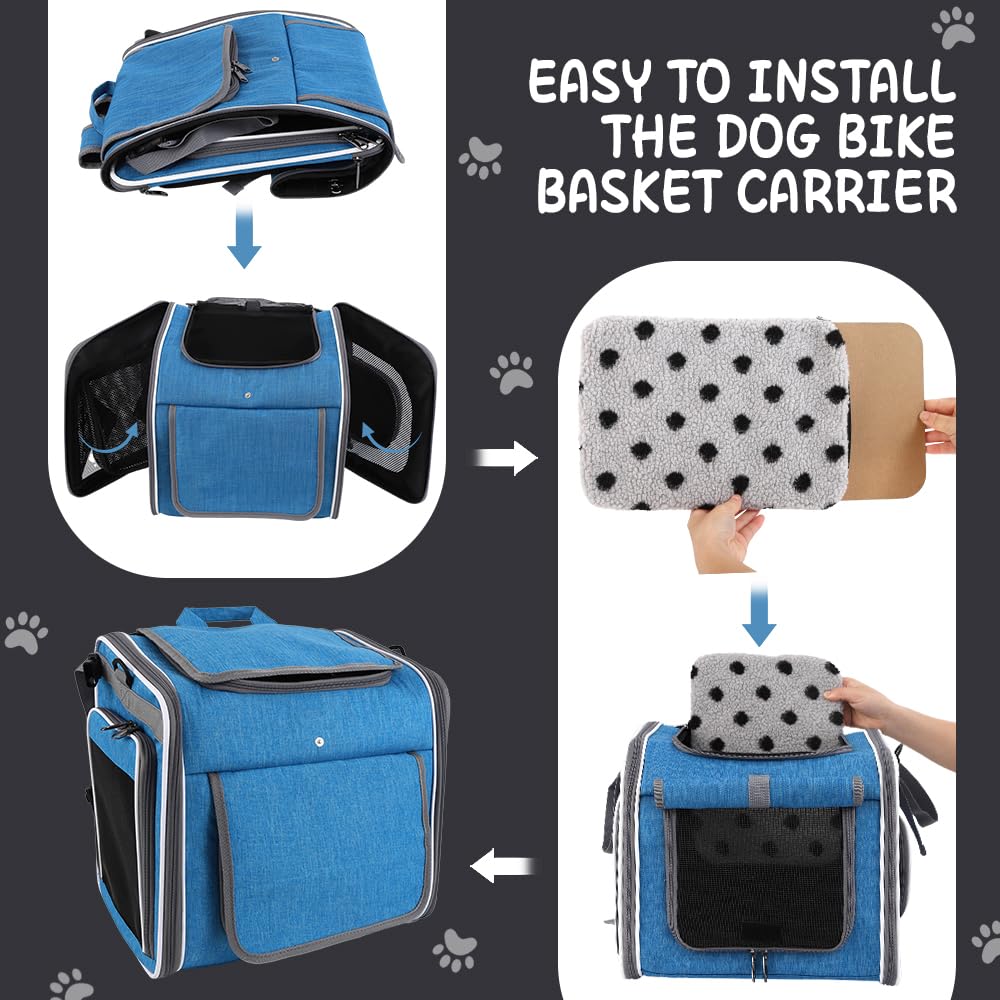 Expandable Foldable Dog Bike Basket Carrier S751710