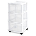 3-Tier Storage Cart with Removable Wheels P9545