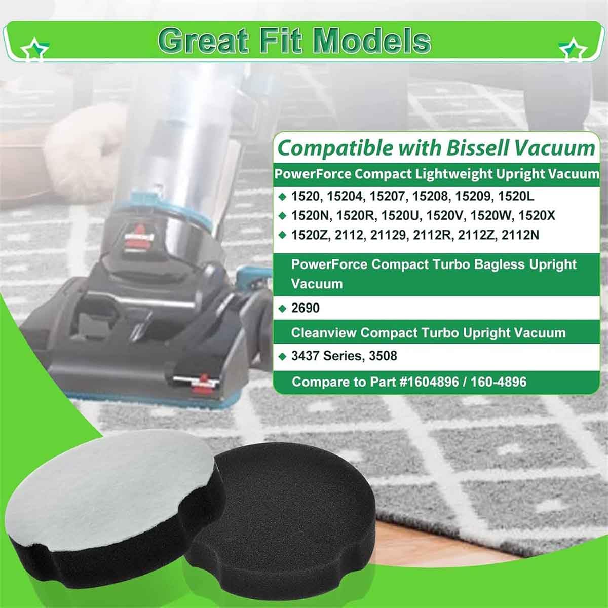 4 Pack Vacuum Cleaner Filter Replacement D799