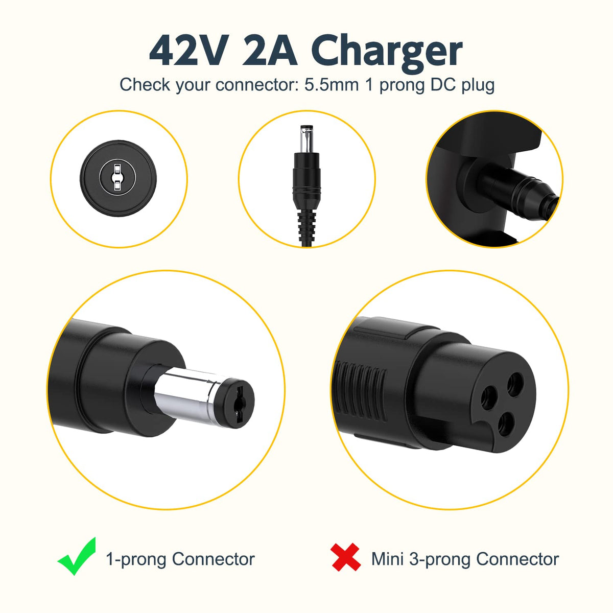 42V AC Adapter Charger S484