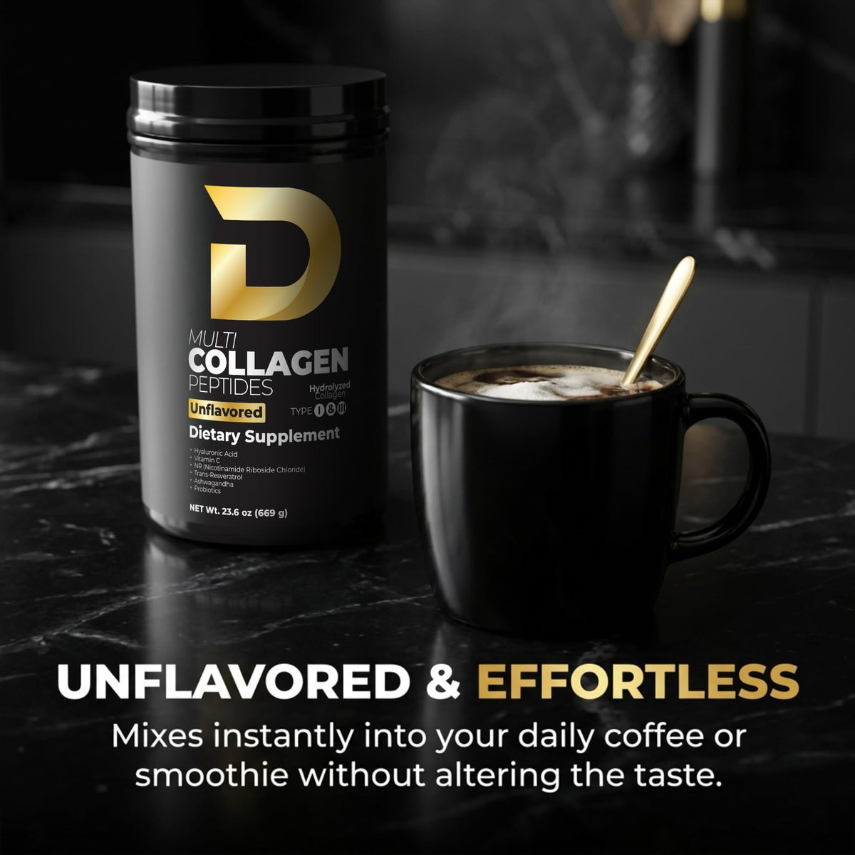 Multi Collagen Peptides Powder Unflavored 30 Servings U798449