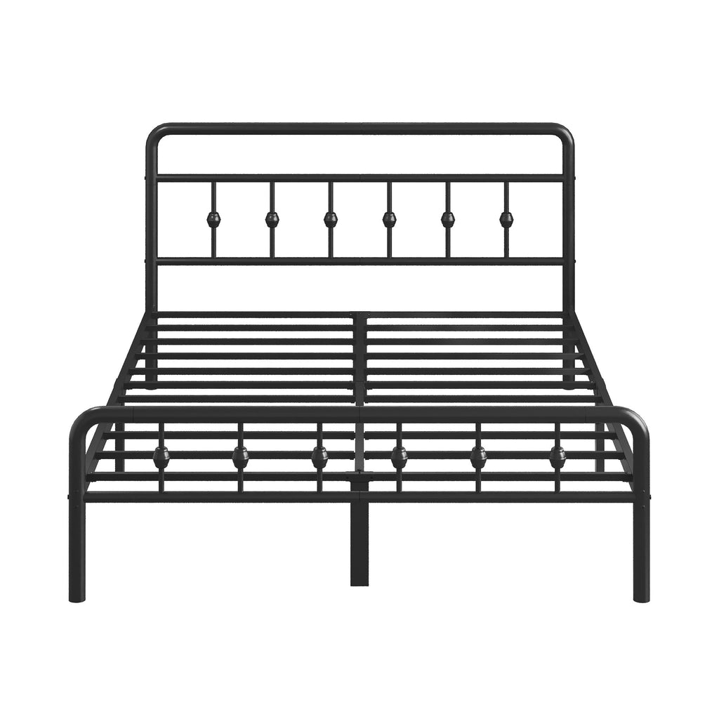 12 Inch Full Bed Frame with Headboard and Footboard P5078