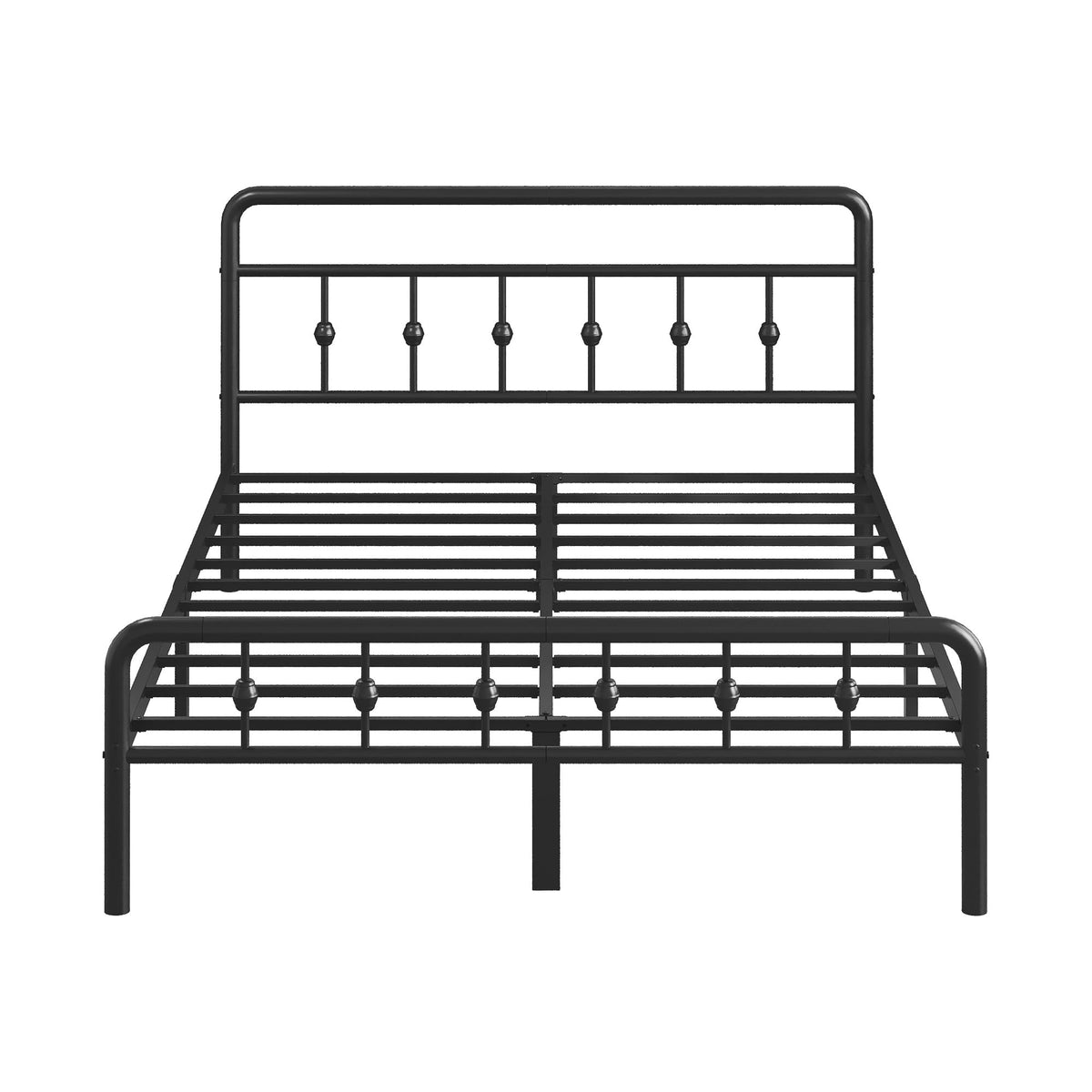 12 Inch Full Bed Frame with Headboard and Footboard P5078