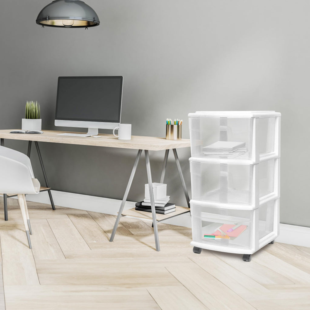 3-Tier Storage Cart with Removable Wheels P9545