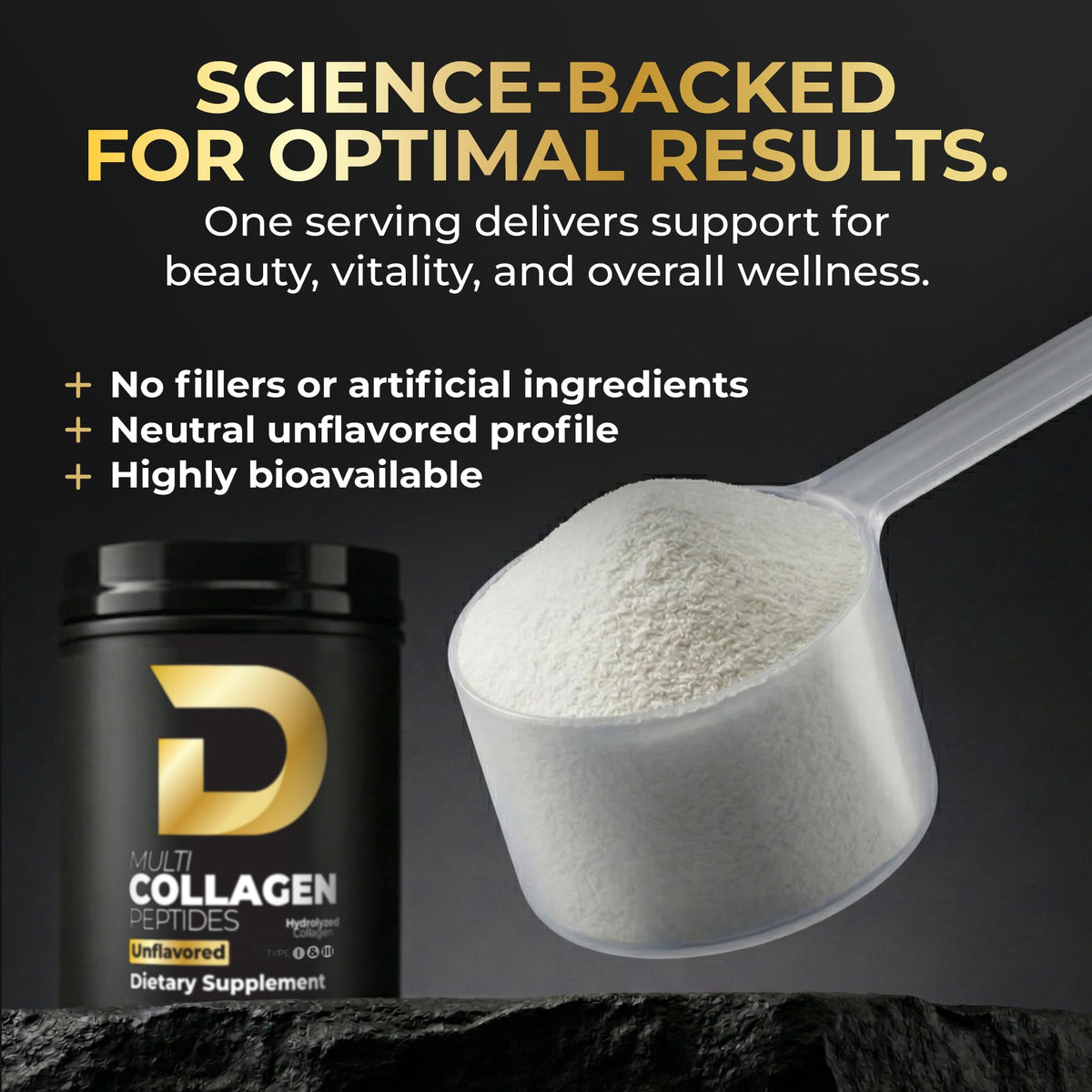 Multi Collagen Peptides Powder Unflavored 30 Servings U798449