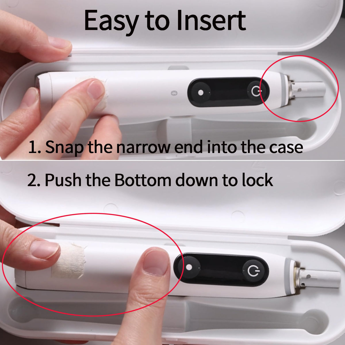 2 Pack Plastic Electric Toothbrush Travel Case R381719