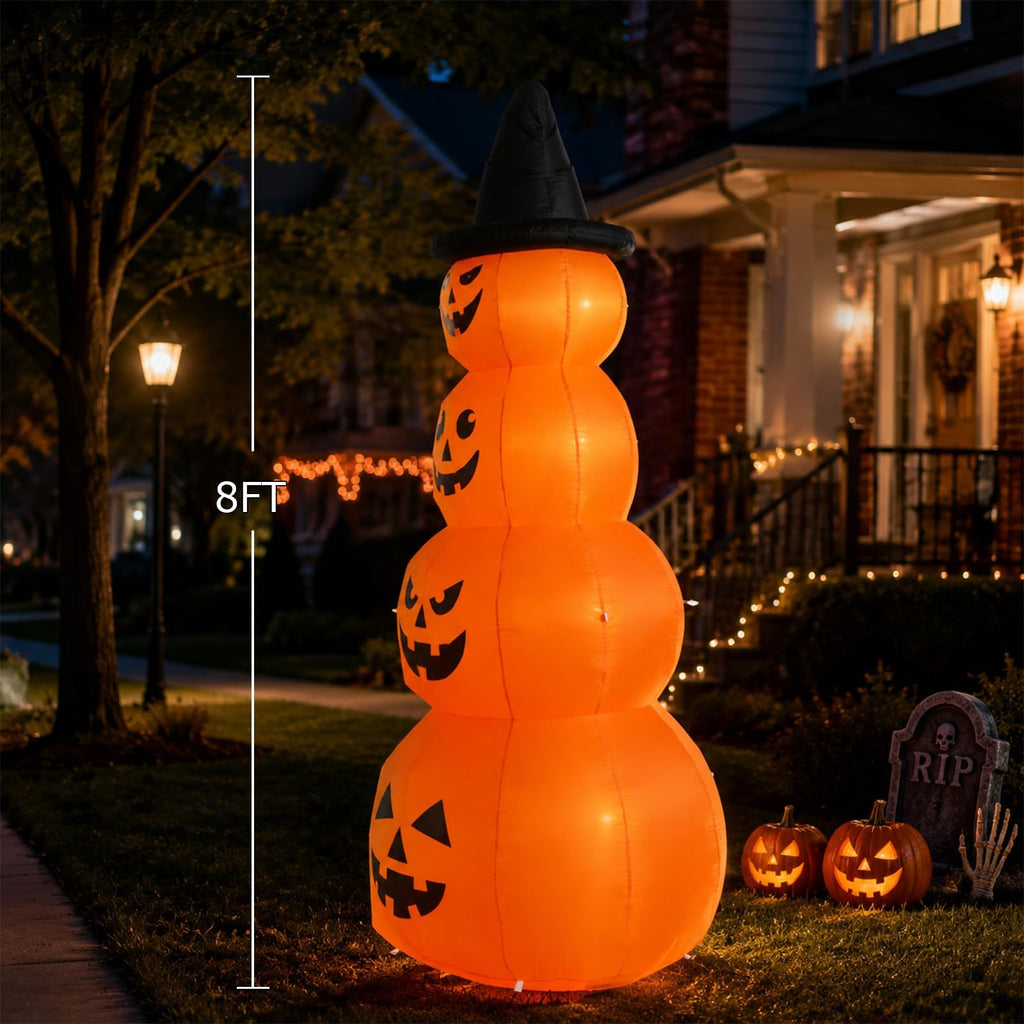 8FT Inflatable Stacked Pumpkins V388