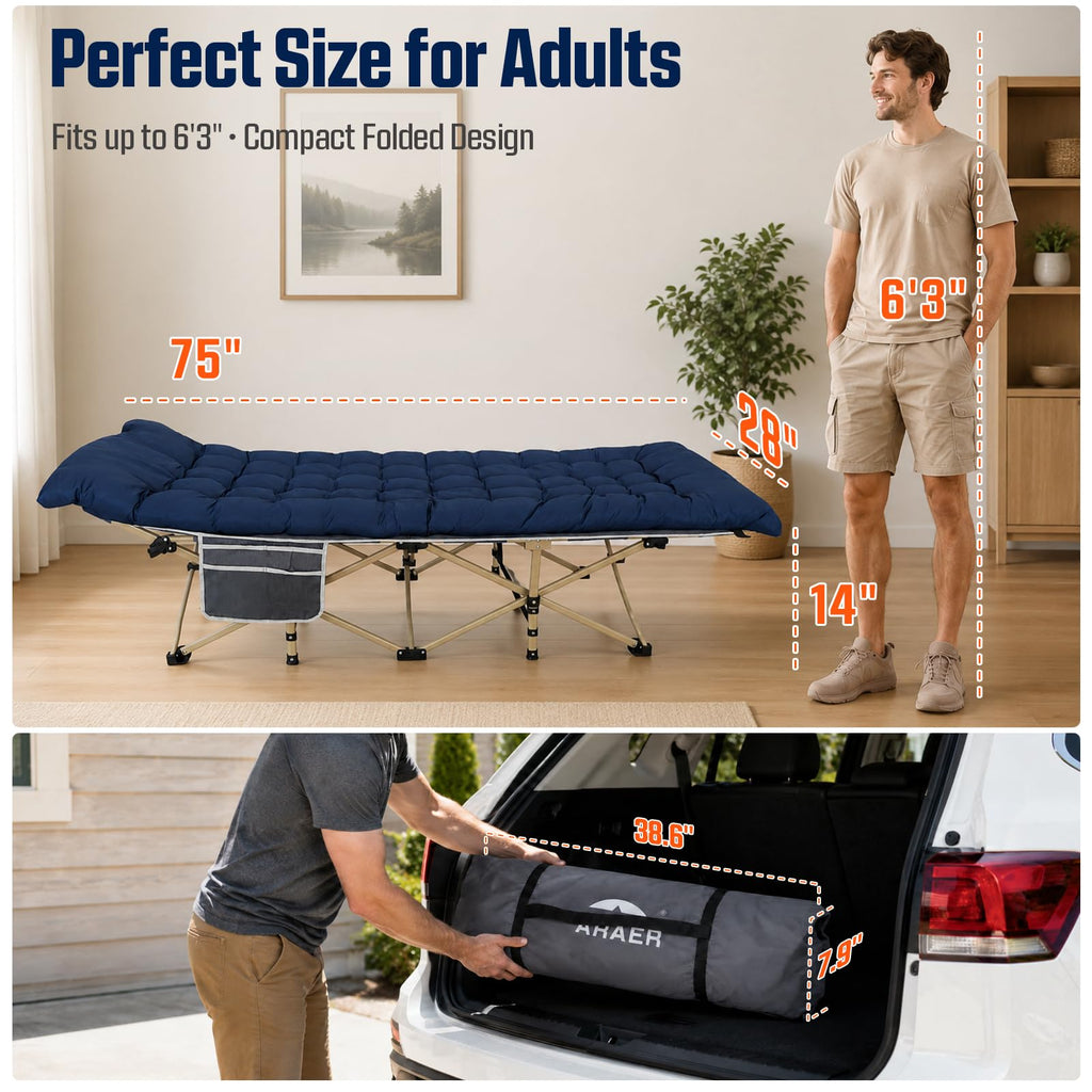 Camping Cot with Mattress T371