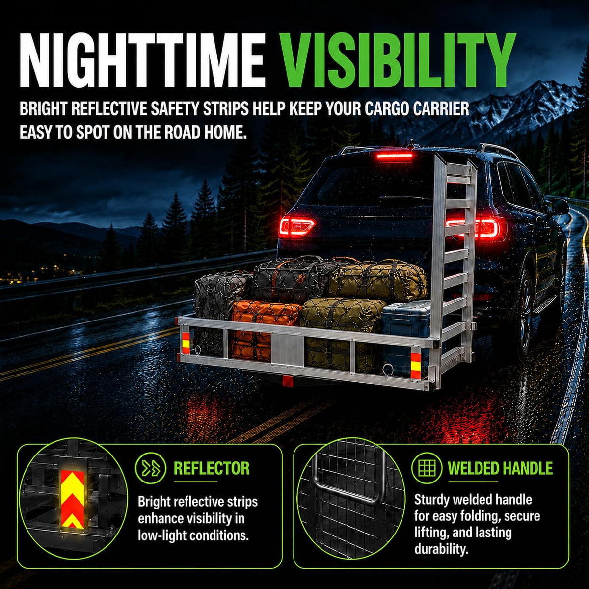 500 LBS Aluminum Hitch Cargo Carrier I35808