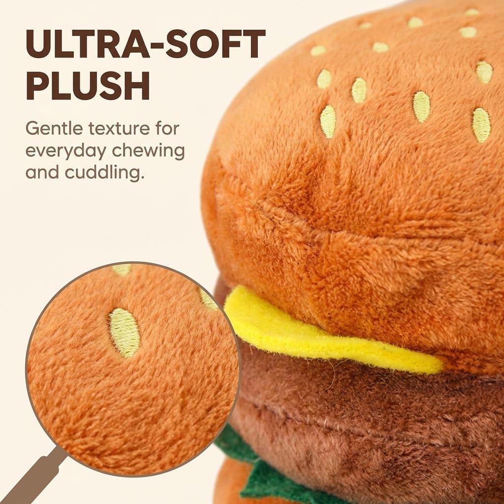 Hamburger Shape Dog Squeaky Toy M122