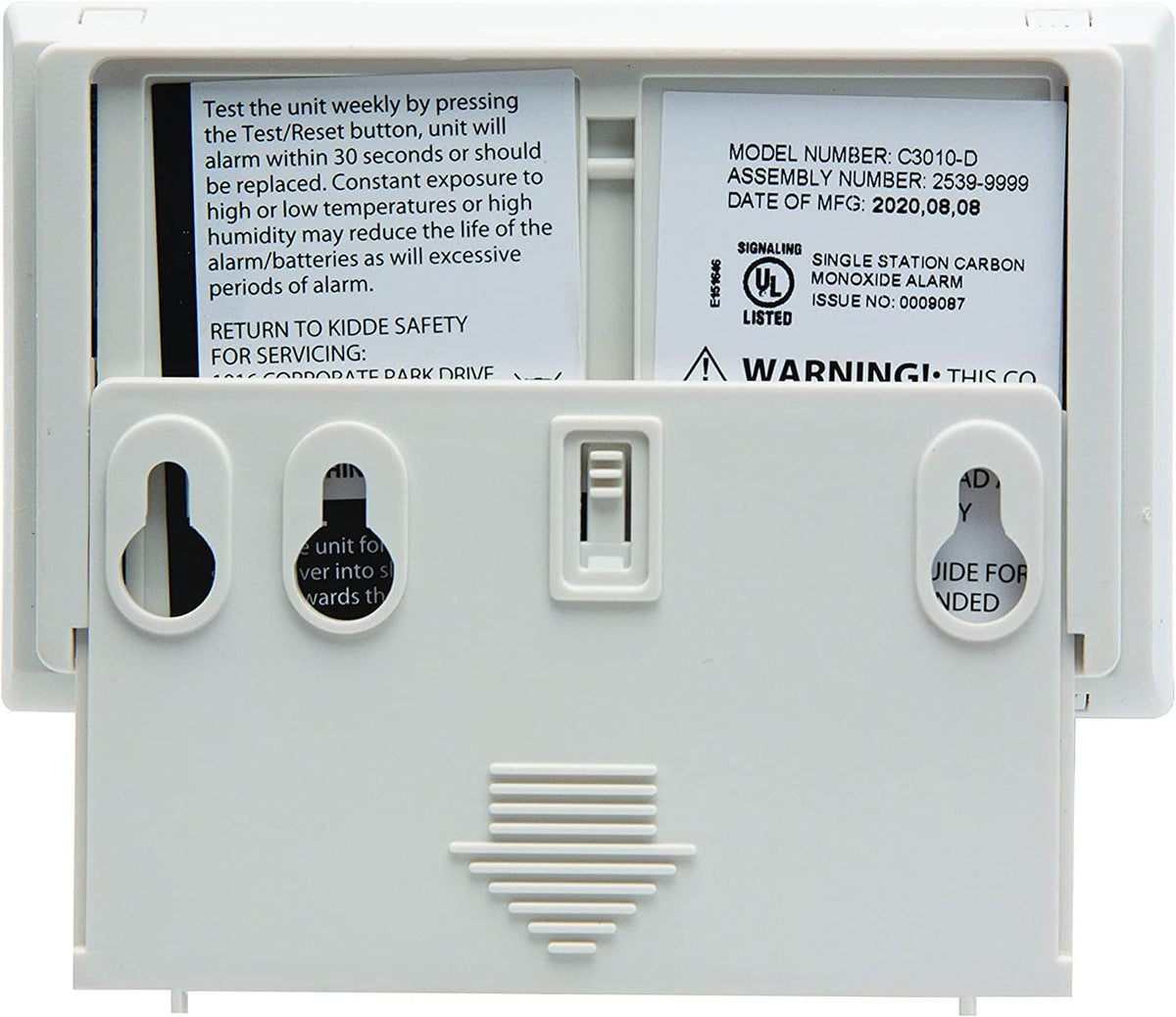 Carbon Monoxide Detector with 10-Year Battery, Digital Display, 2 Pack K392861