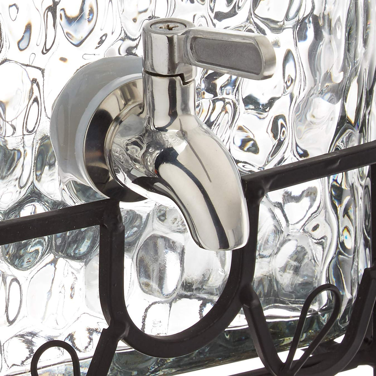2.5 Gallon Glass Beverage Dispenser with Stainless Steel Spigot R23976
