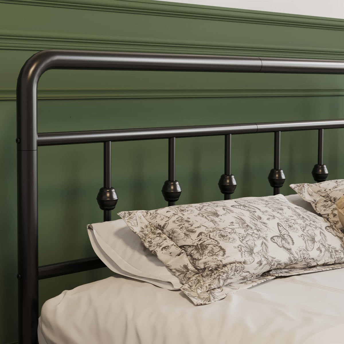 12 Inch Full Bed Frame with Headboard and Footboard P5078