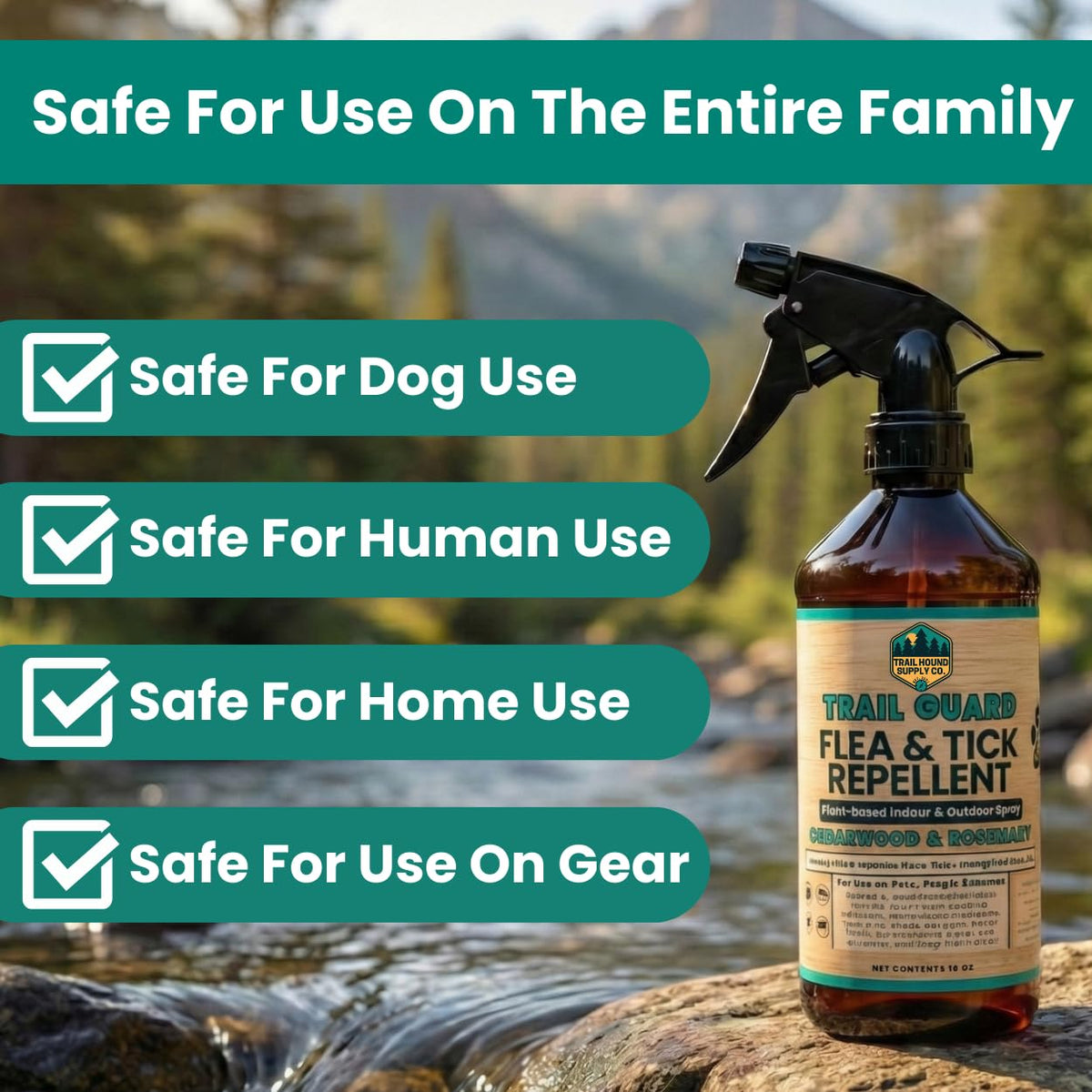 Natural Extra Strength Insect, Flea and Tick Spray 16oz Z50954