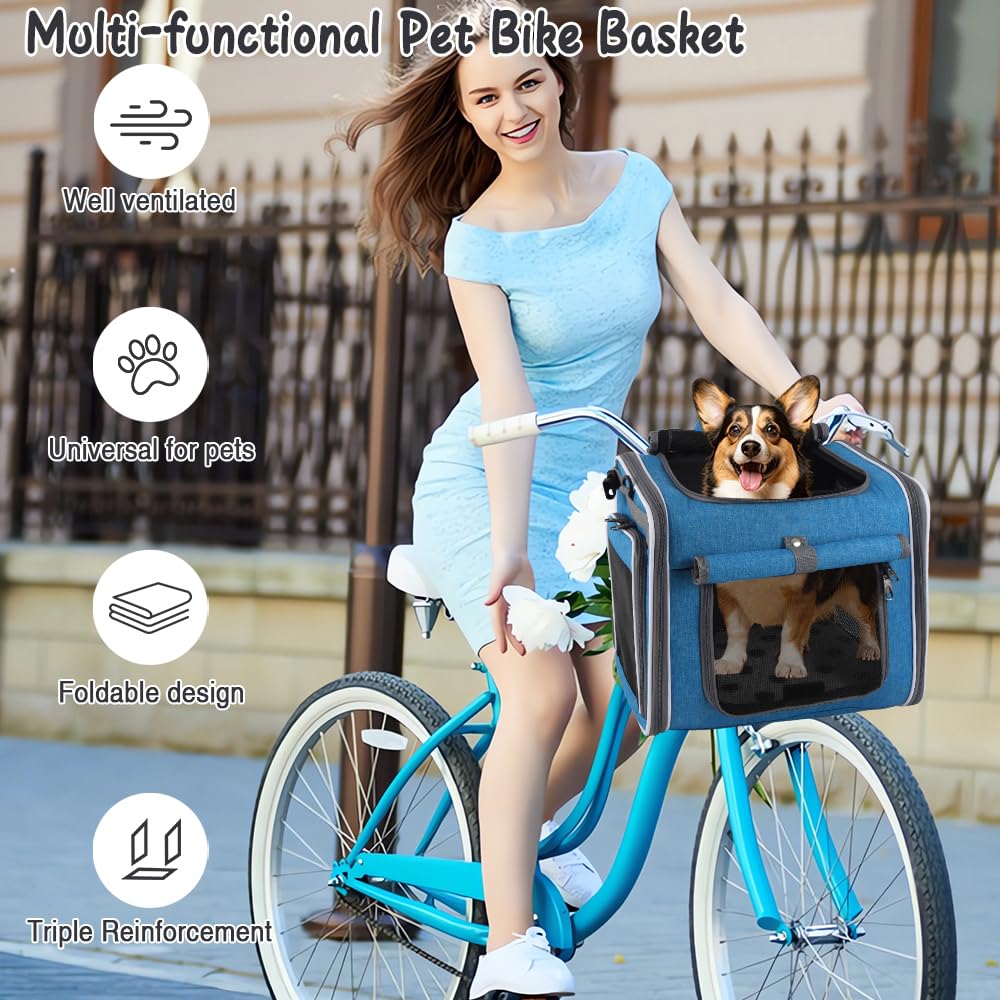Expandable Foldable Dog Bike Basket Carrier S751710