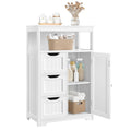 White 3 Drawer Bathroom Storage Cabinet Q7519