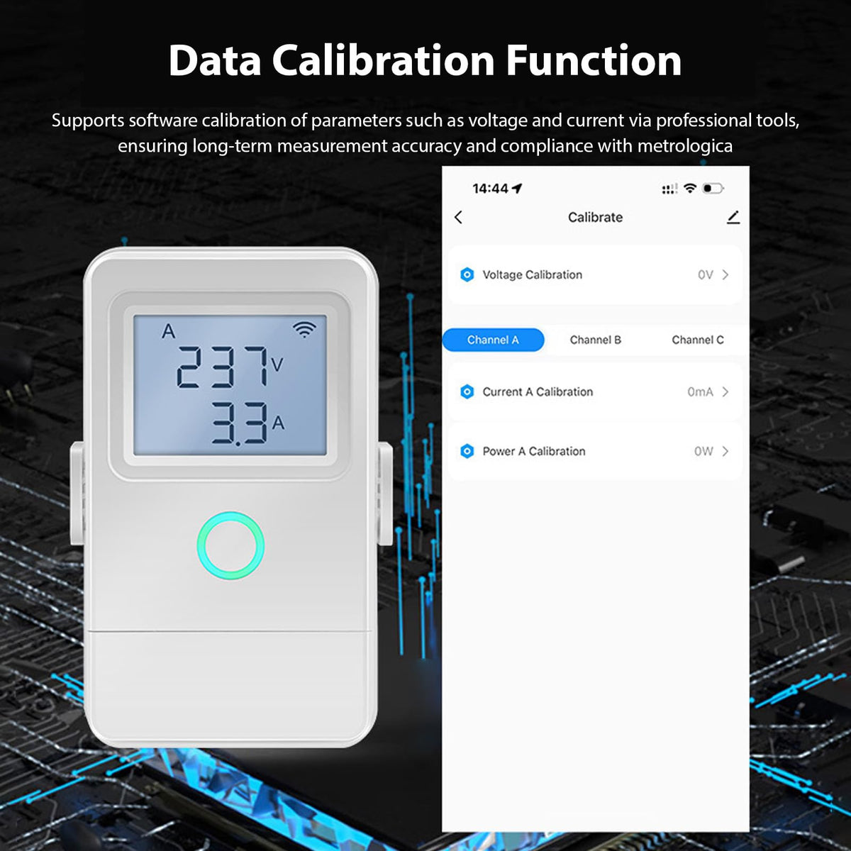 Wi Fi Real Time Electricity Usage Monitor with 3 100A Clamps E984