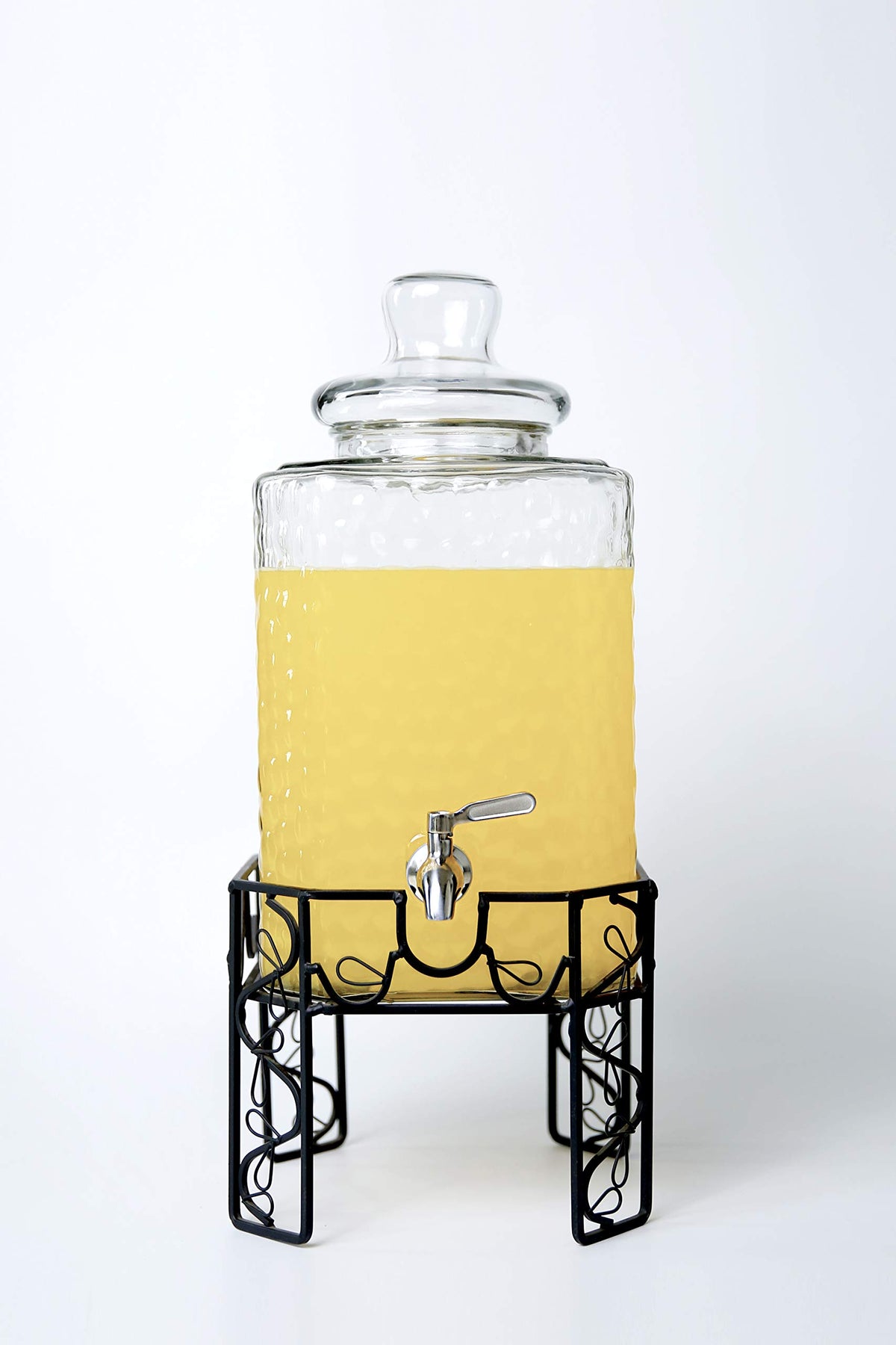 2.5 Gallon Glass Beverage Dispenser with Stainless Steel Spigot R23976