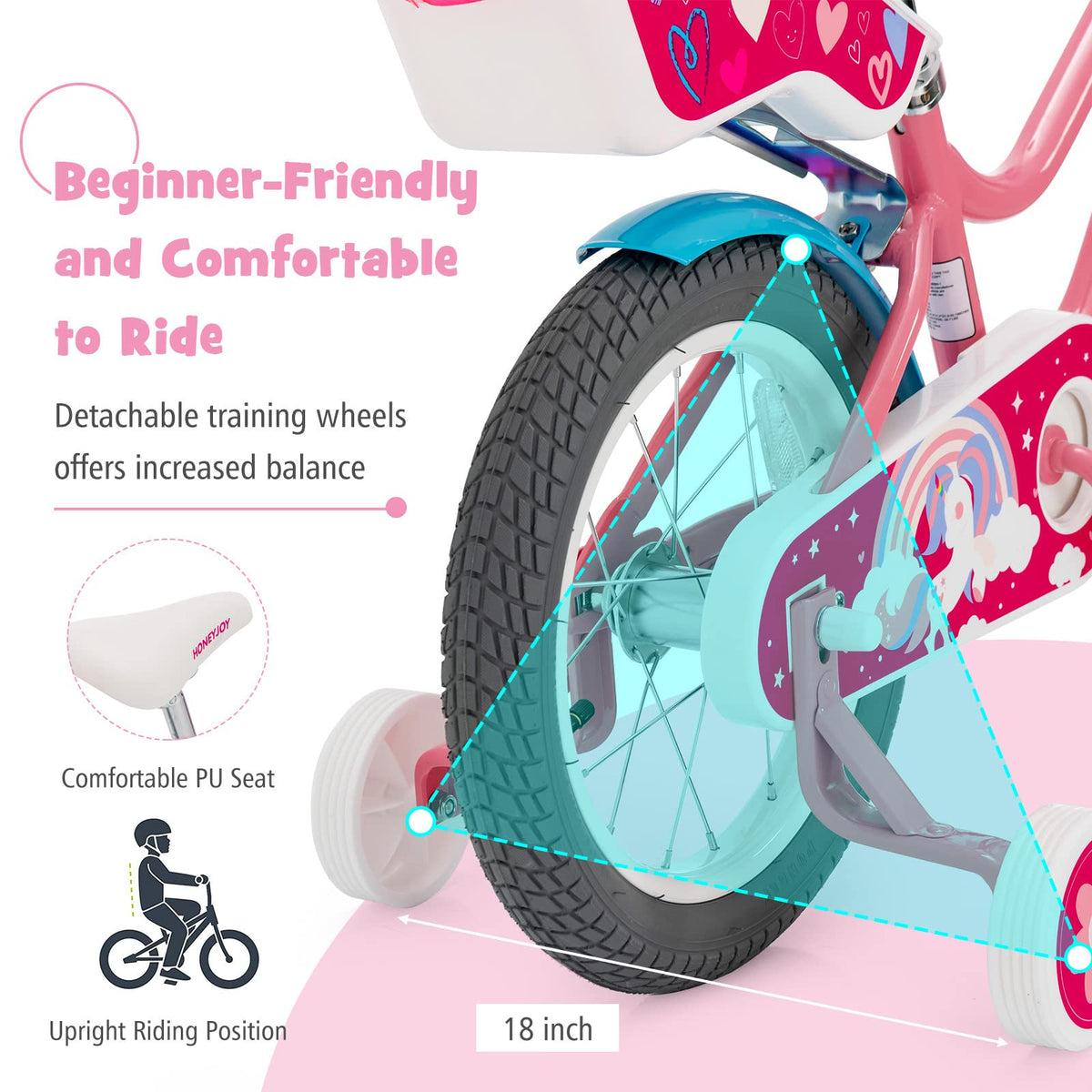 14 Inch Kids Bike with Training Wheels U117999