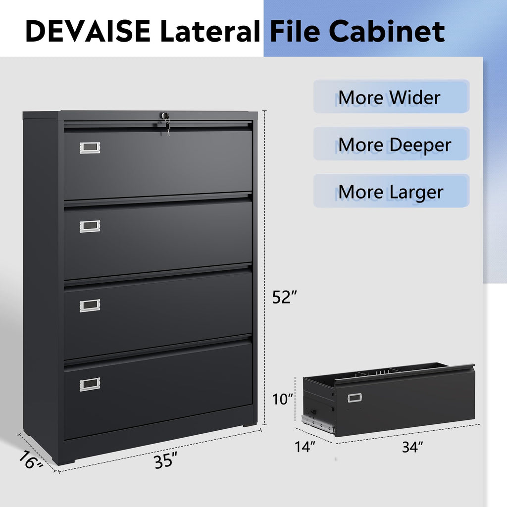 4 Drawer File Cabinet F227