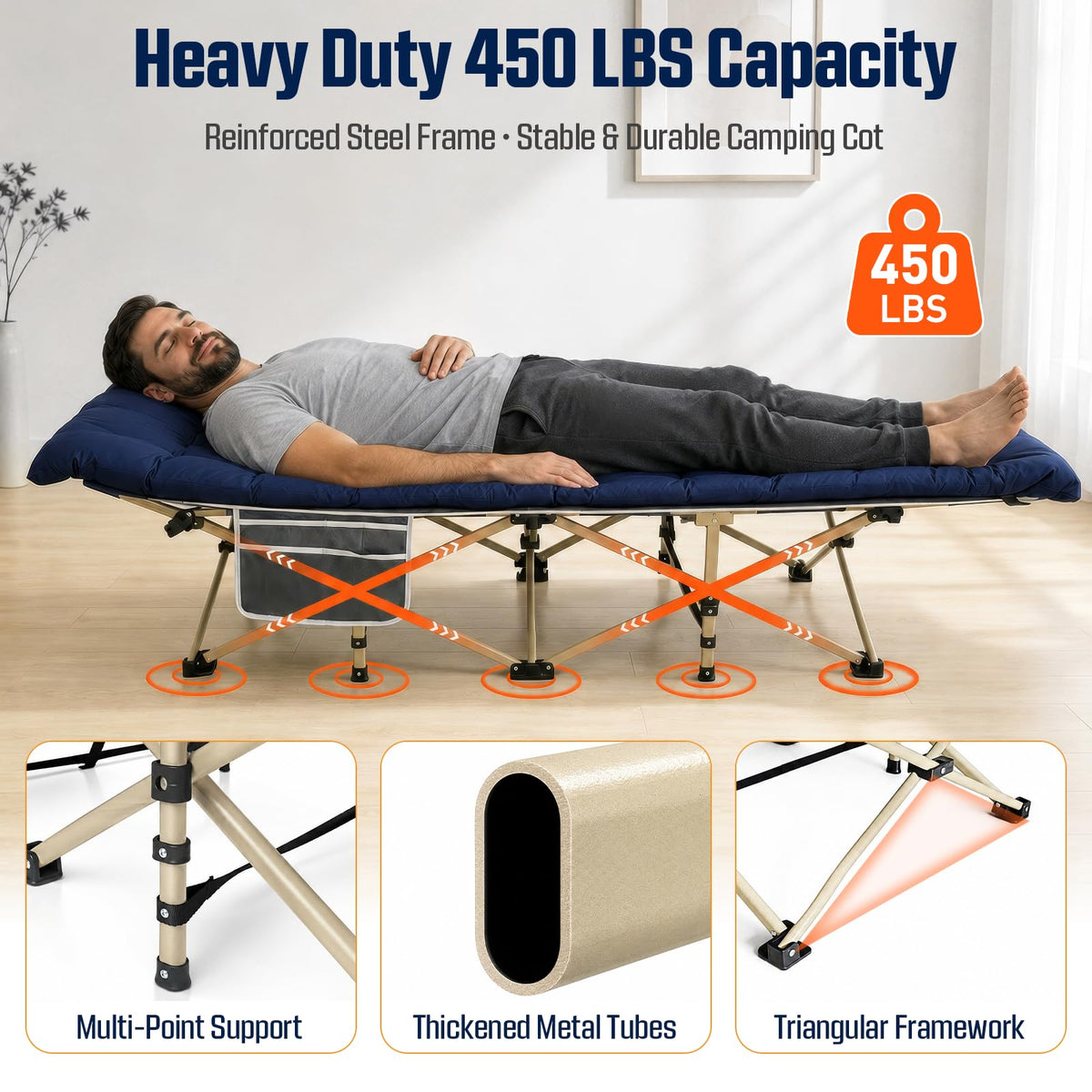 Camping Cot with Mattress T371