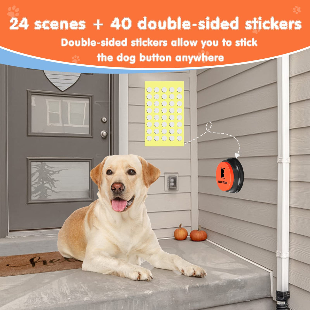 8 Recordable Sound Buttons Dog Training Toy M268