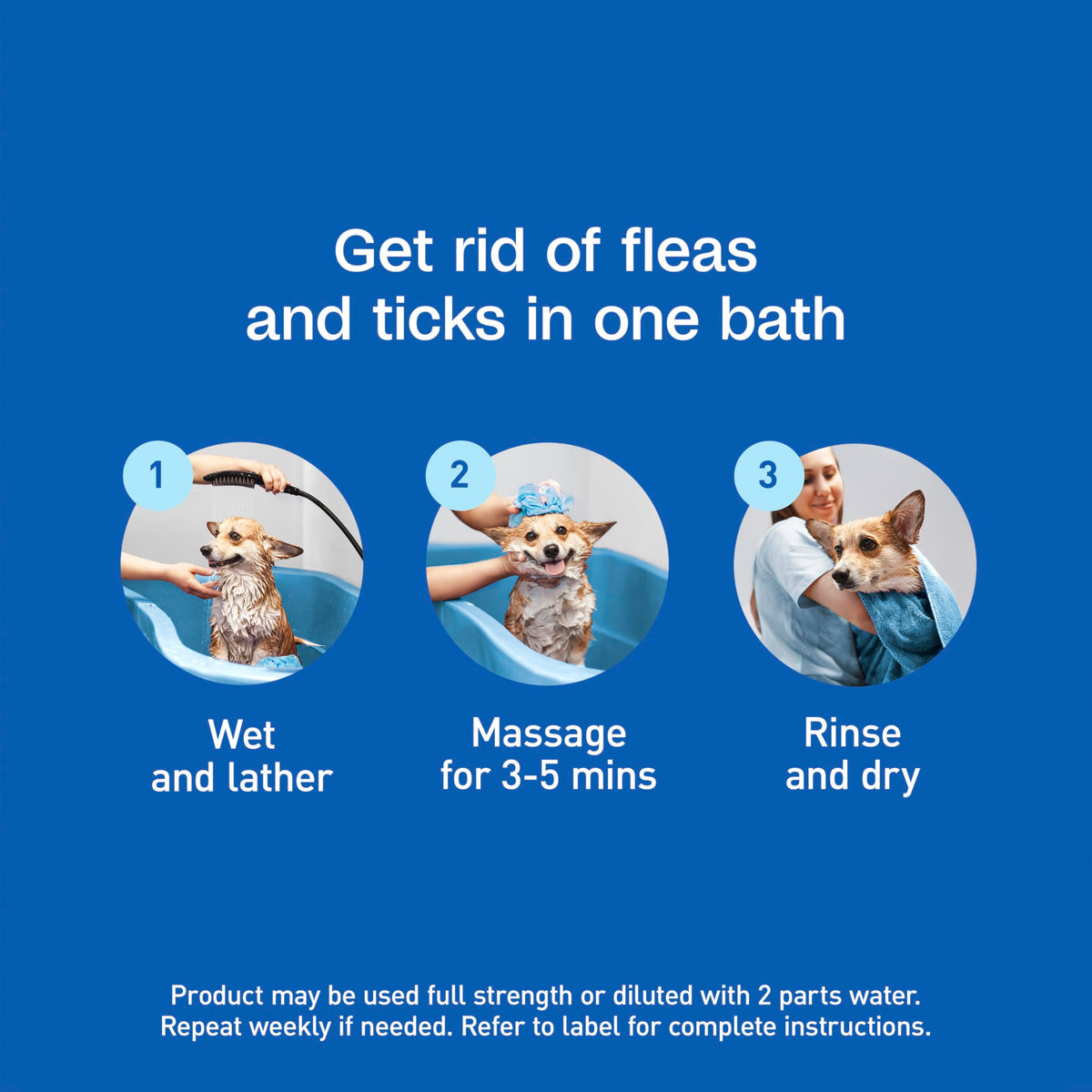 Flea & Tick Shampoo for Dogs 24 Ounces Q9898