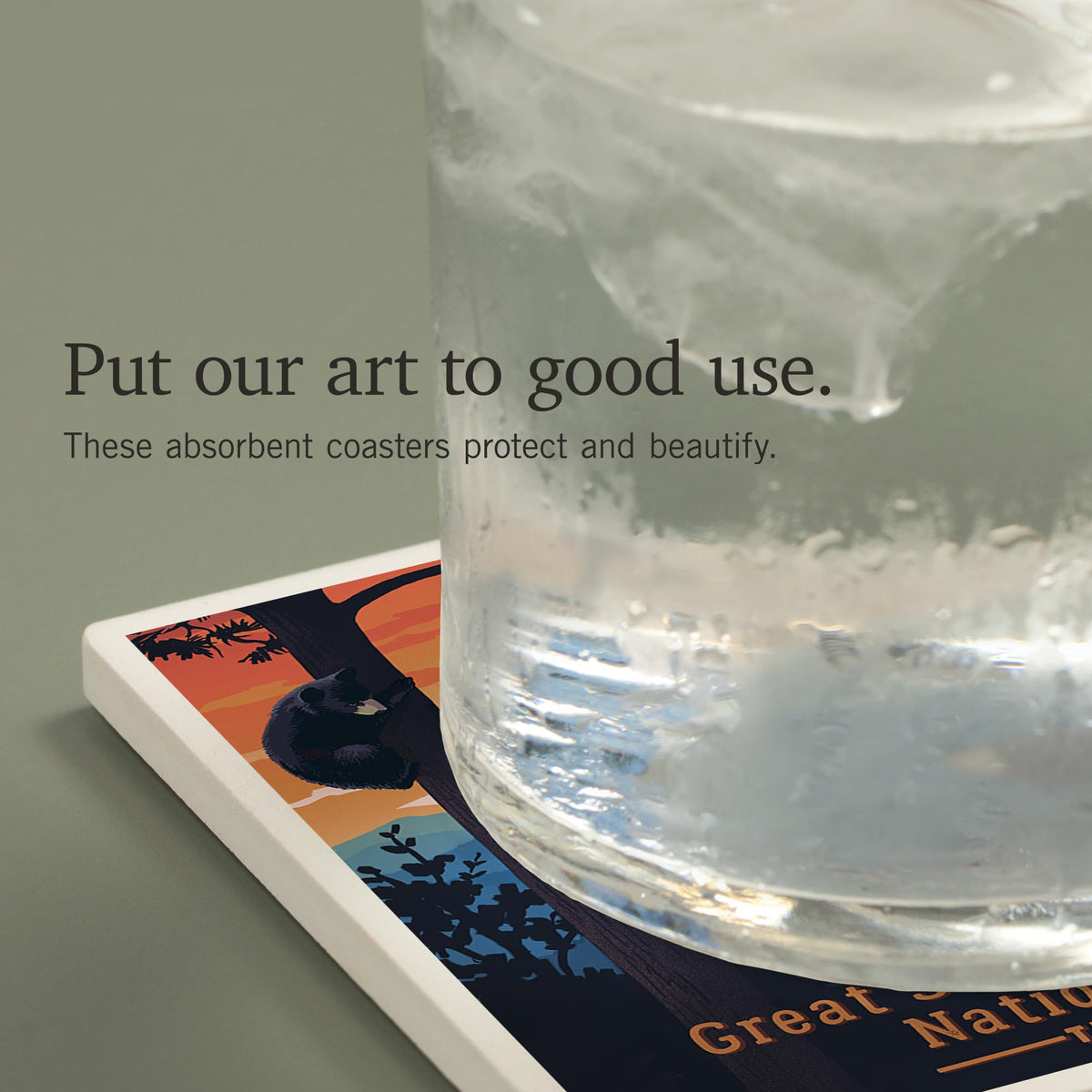 Ceramic Coaster with Cork Back G426708