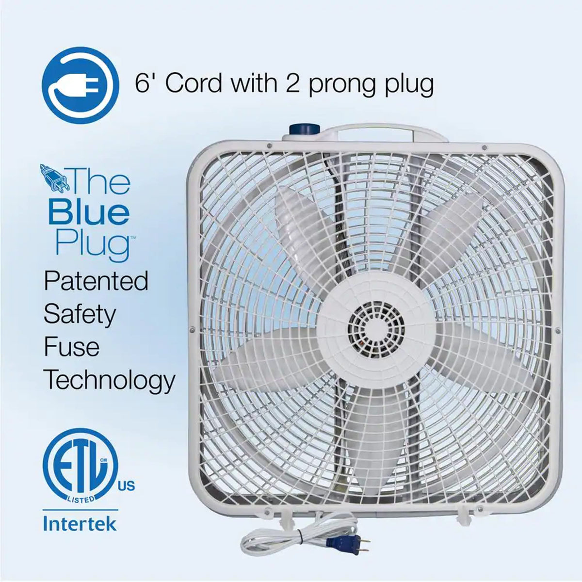 20" 3-Speed Box Fan D527