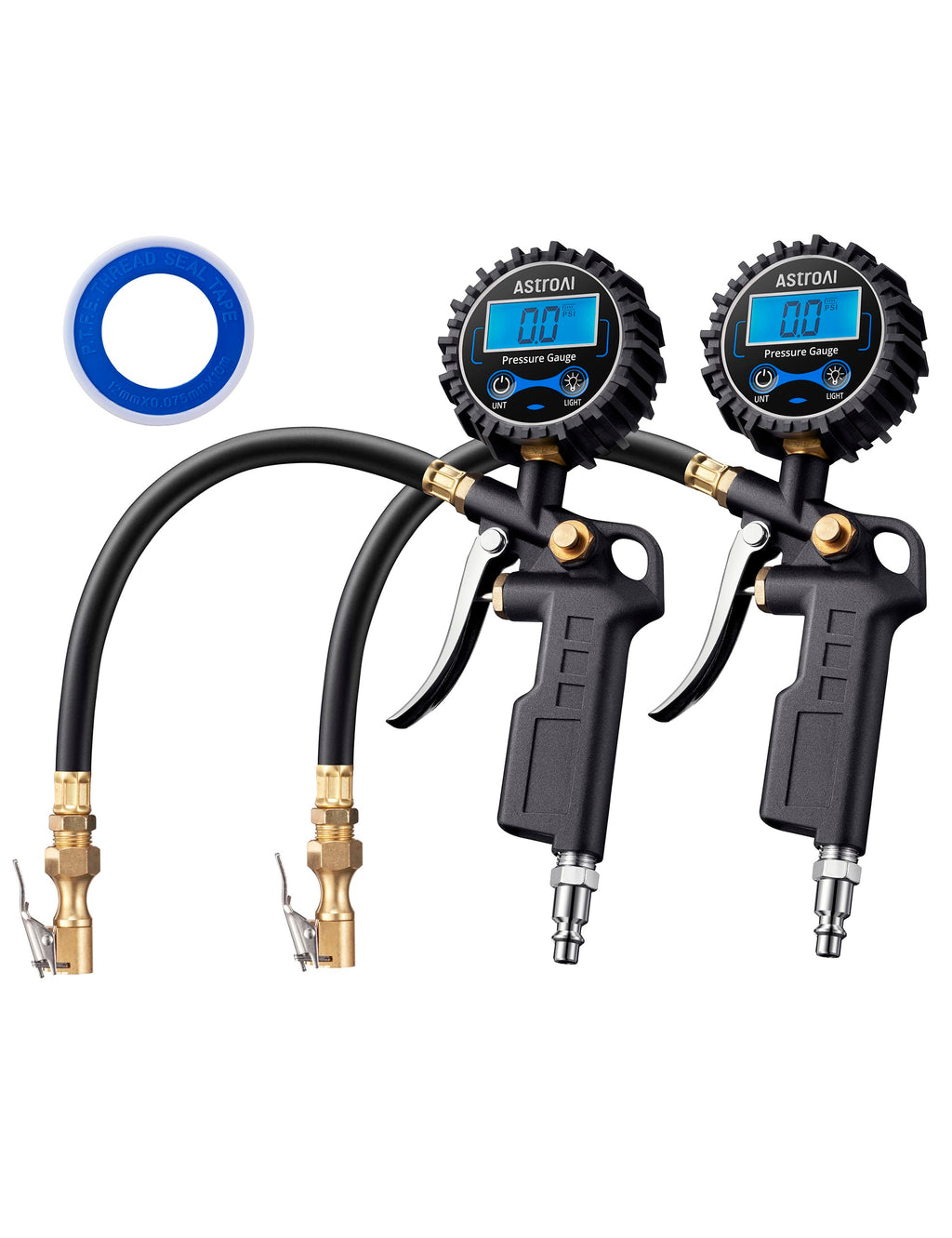 Digital Tire Pressure Gauge with Inflator 3-250 PSI V92791