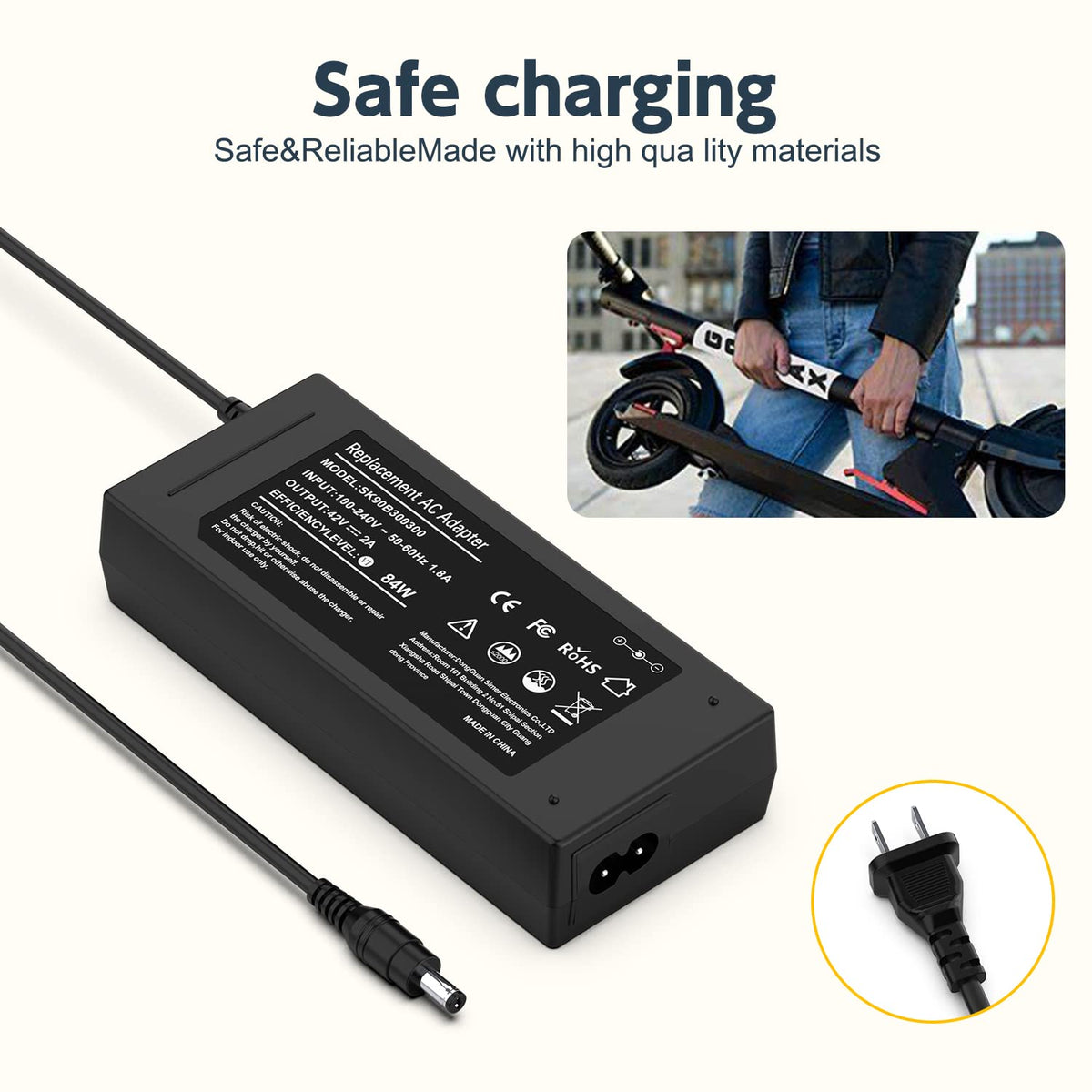 42V AC Adapter Charger S484
