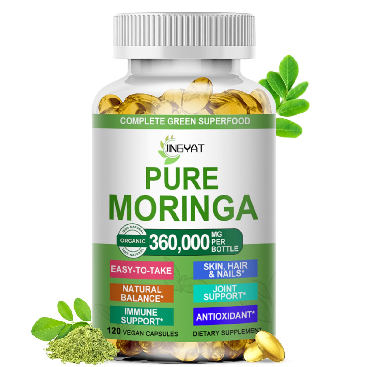 Organic Moringa Oleifera Softgels U822