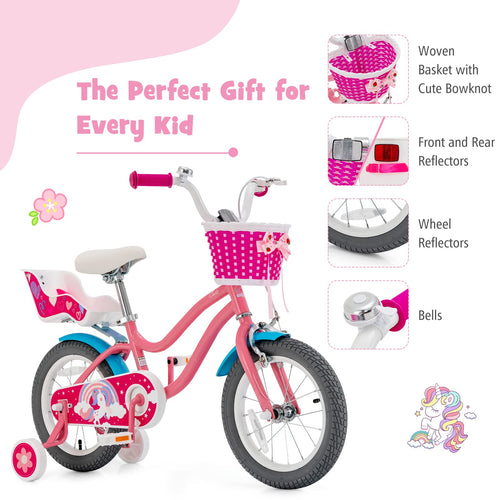 14 Inch Kids Bike with Training Wheels U117999