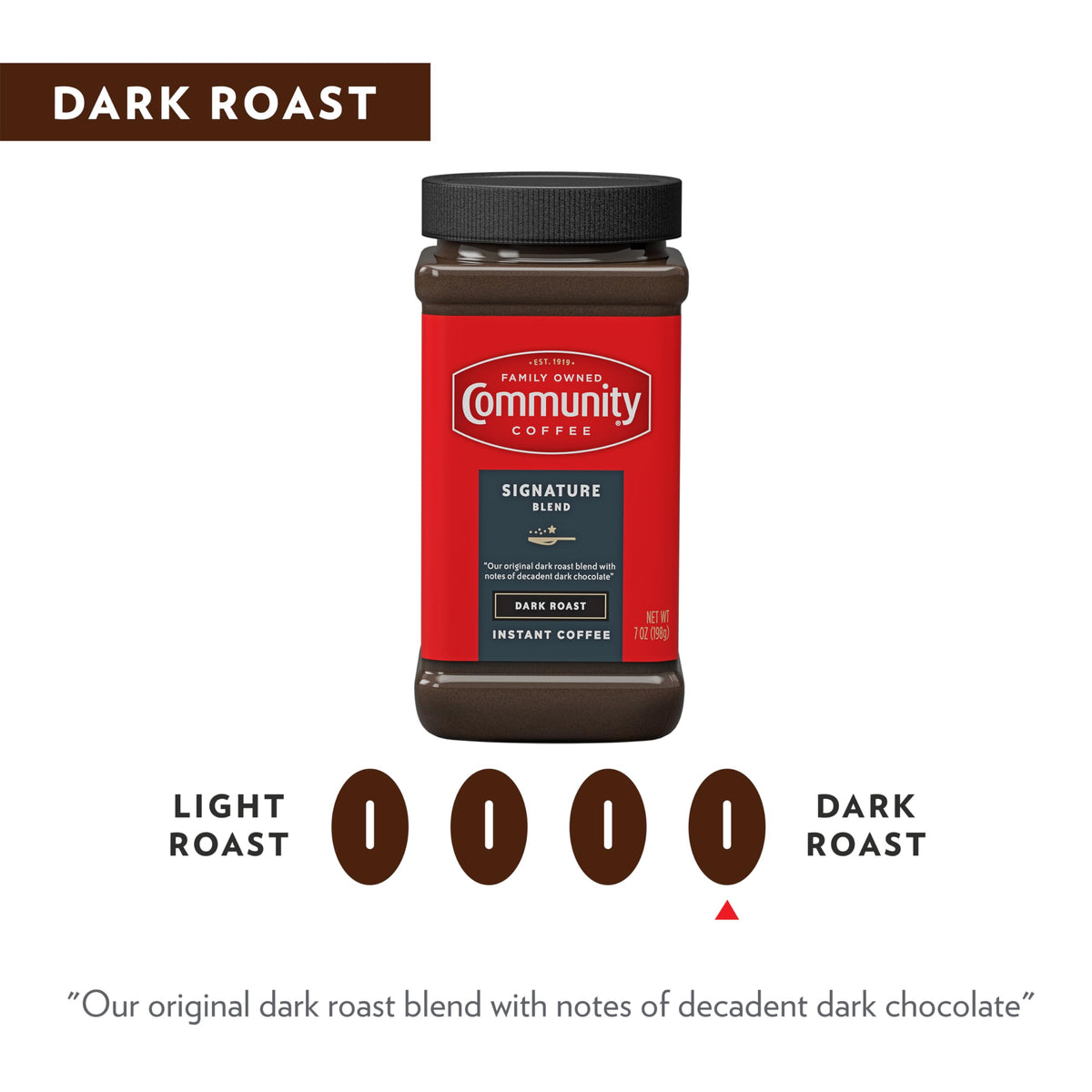 Dark Roast Instant Coffee 7 oz E732208